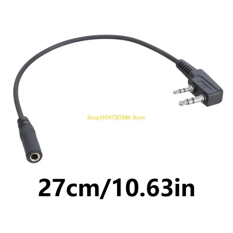 Conectores K0EA 2 pines K a cable adaptador 3,5 mm para dispositivos comunicación UV5R BF-888S