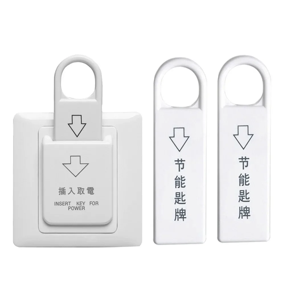 Energy-saving Magnetic Key  5 Insert Cards Switch Insert Keys For Hotels Homes Power Energy Saving Accessories