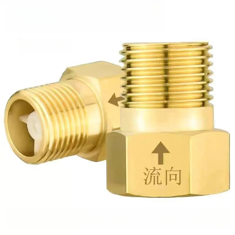 Brass Check Valve 1/2" Female to 1/2" Male Thread Non Return One Way
