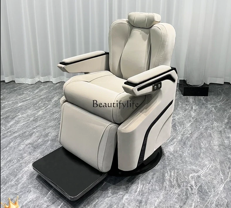 High-End Hair Salon Chair Barber Shop Electric down Beauty Lifting Hair Cutting Chair