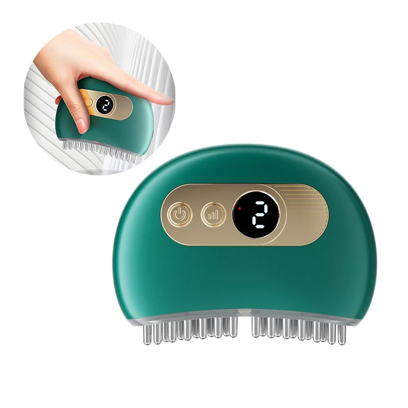 

Electric Massage Brush Acupuncture Vibration Heating Slimming Device Skin Scraping Cellulite Meridian Guasha Tool