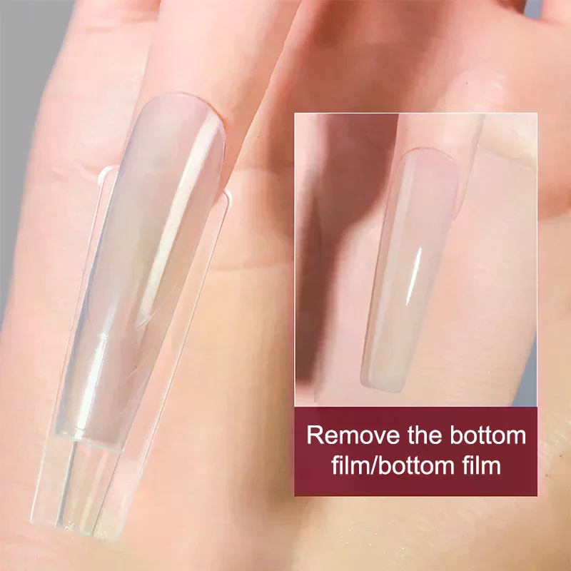 Sandwich dubbele nagelvormen 240 stuks 14 maat snelle extensies-dubbele vormen T-vormige ellips manicure vormen bovenste mal onderste mal 3D