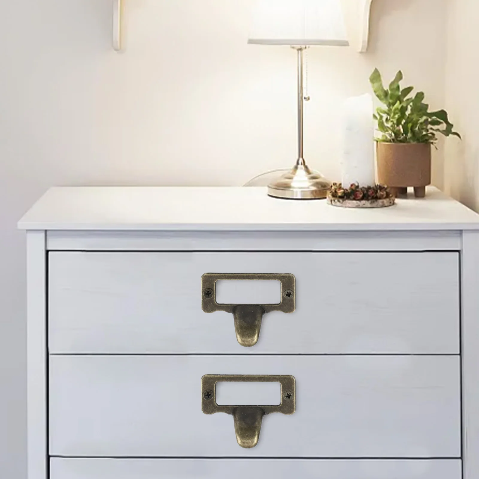 

Латунные ручки для этикеток, шкаф с винтами, рамка, держатель для этикеток, принадлежности для этикеток, сплав цинка, 10 шт., 48 мм * 35 мм, аксессуары