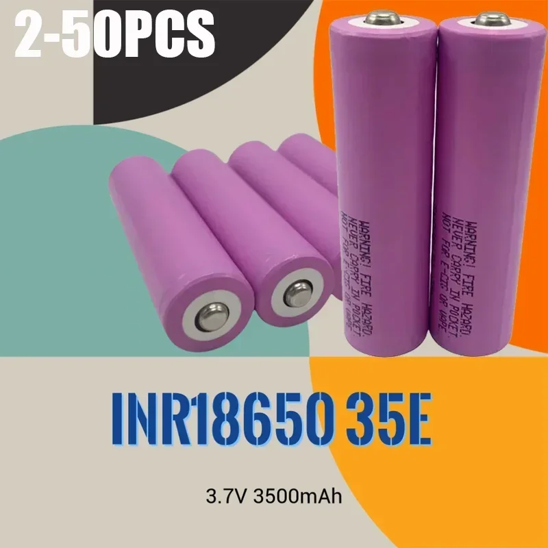 Brand new original 18650 3.7V 3500mAh large capacity 20A discharge INR18650 35E rechargeable lithium-ion screwdriver battery