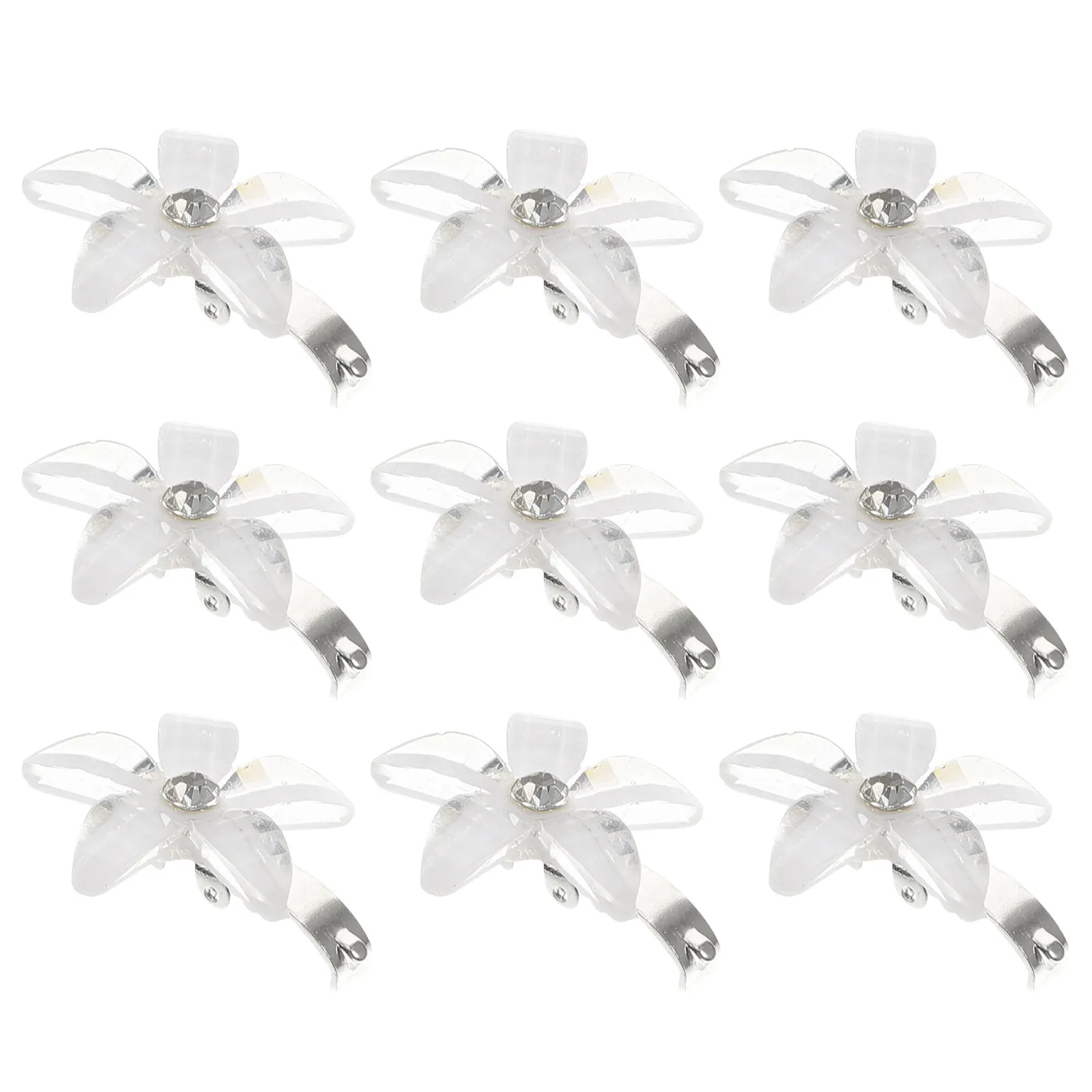 

20Pcs Flower Hair Clips Mini Claw Clips Rhinestone Decorative Hair Accessories for Daily Party Photo