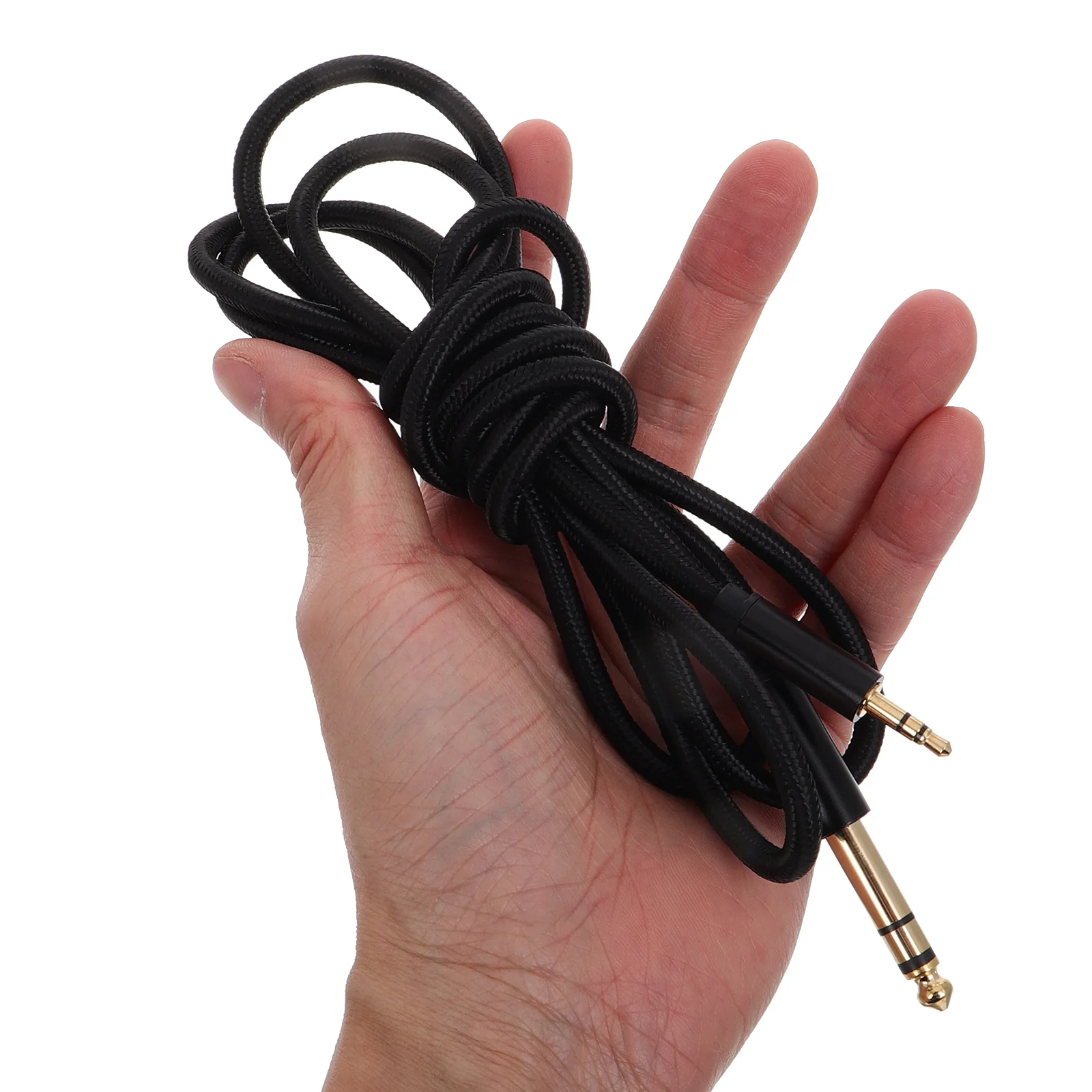 2 متر 3.5 مللي متر إلى 6.5 مللي متر ذكر إلى ذكر كابل الصوت ل الغيتار الكهربائي المتكلم البيانو مكبر للصوت سماعة مهايئ الرافعة الحبل ستيريو #2