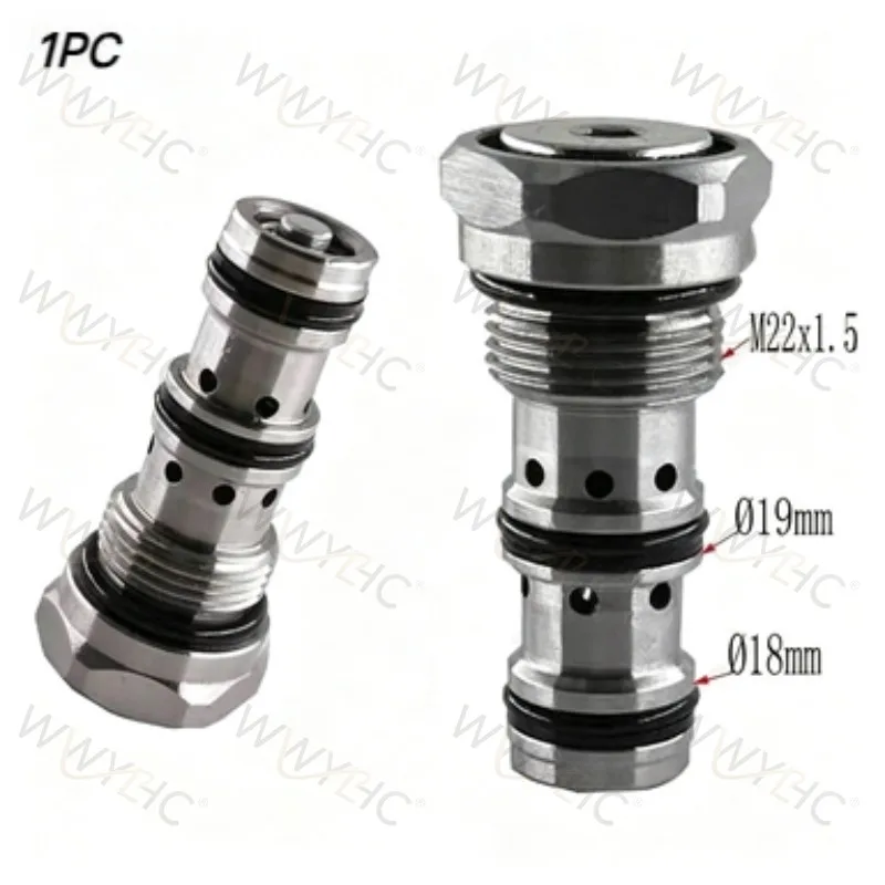 1PC YDF10-00 Pilot Operated Cartridge Check Valve Excavator Quick Hitch Hydraulic Accessory