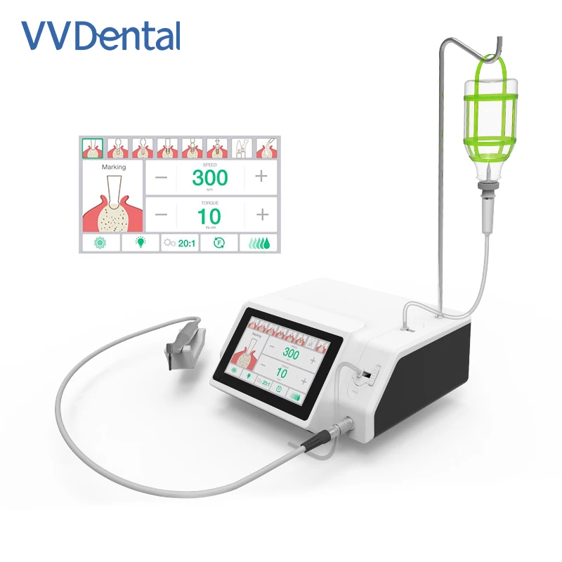 

Dental Implant Motor Surgical Micromotor Portable Professional Surgical Brushless Motor with Touch Screen with 20:1 Contra Angle