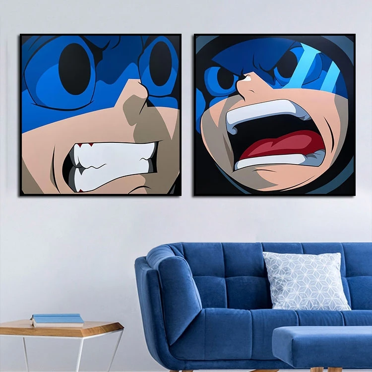Trendy paintings, AOKIZY decorative paintings, living rooms, trendy studios, retro anime sofas, bedrooms, bedside murals