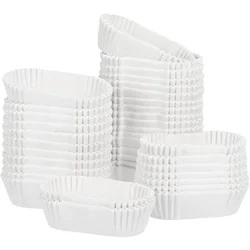 1000PCS Baking Cups Oval Cake Paper Tray Grease Proof Cupcake Liners Boat Shape Baking Cups Muffin Cups for Balls Cupcakes