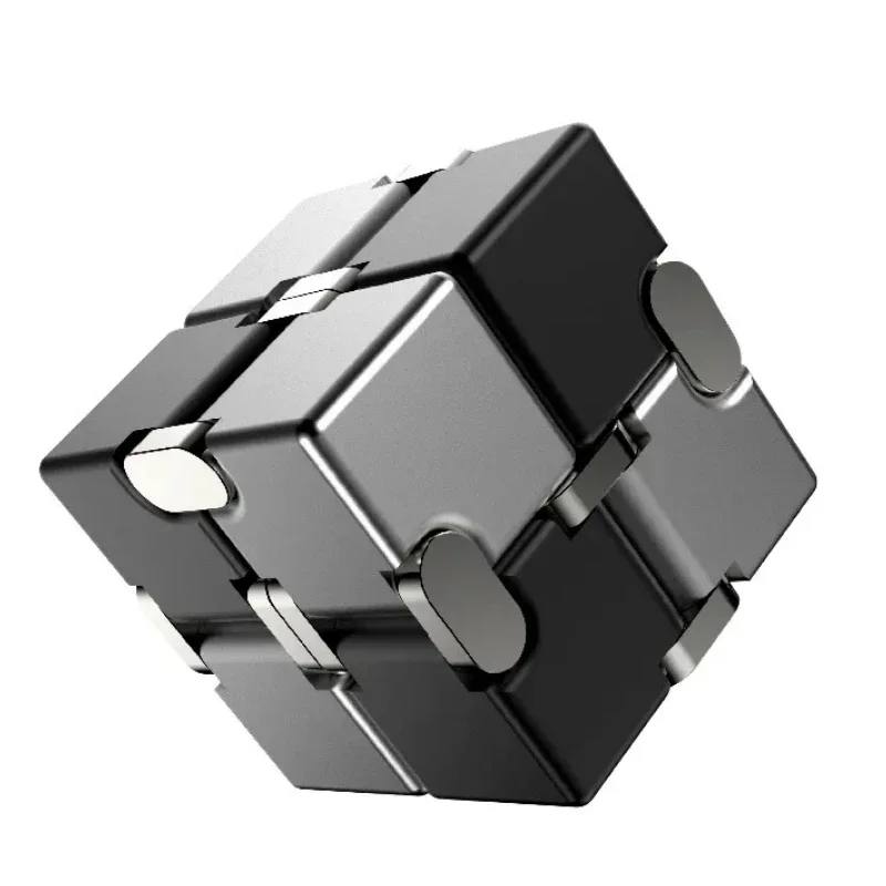 Best Metal Stress Relief Infinite Cube Antistresse Toy Fidget Decompression Attention And Concentration EDC Desk Gadgets Adults