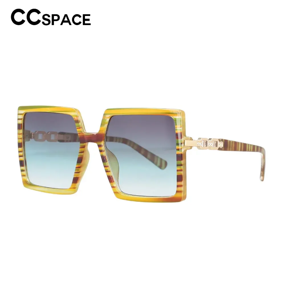 53184 Square Luxury Brand Sunglasses Colorful Stripe Frame Men Women Fashion Shades Uv400 Vintage Glasses