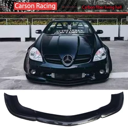 For Mercedes Benz SLK55 R171 Front Body Kit Real Carbon Fiber Front lip AMG Style Lip