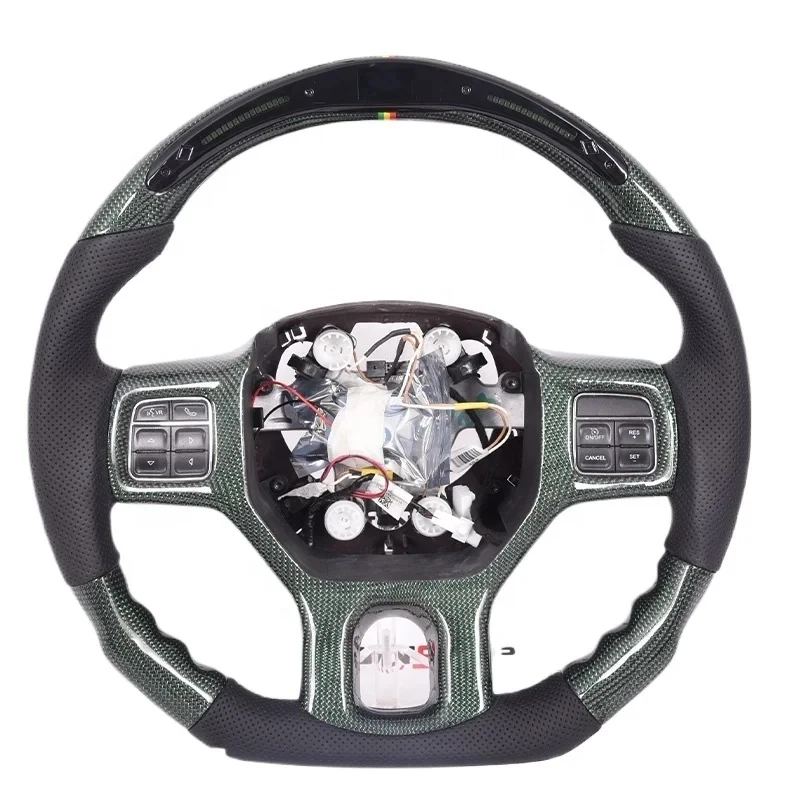 

2022 Custom Matte Leather Carbon Fiber Steering Wheel (Sports Style)