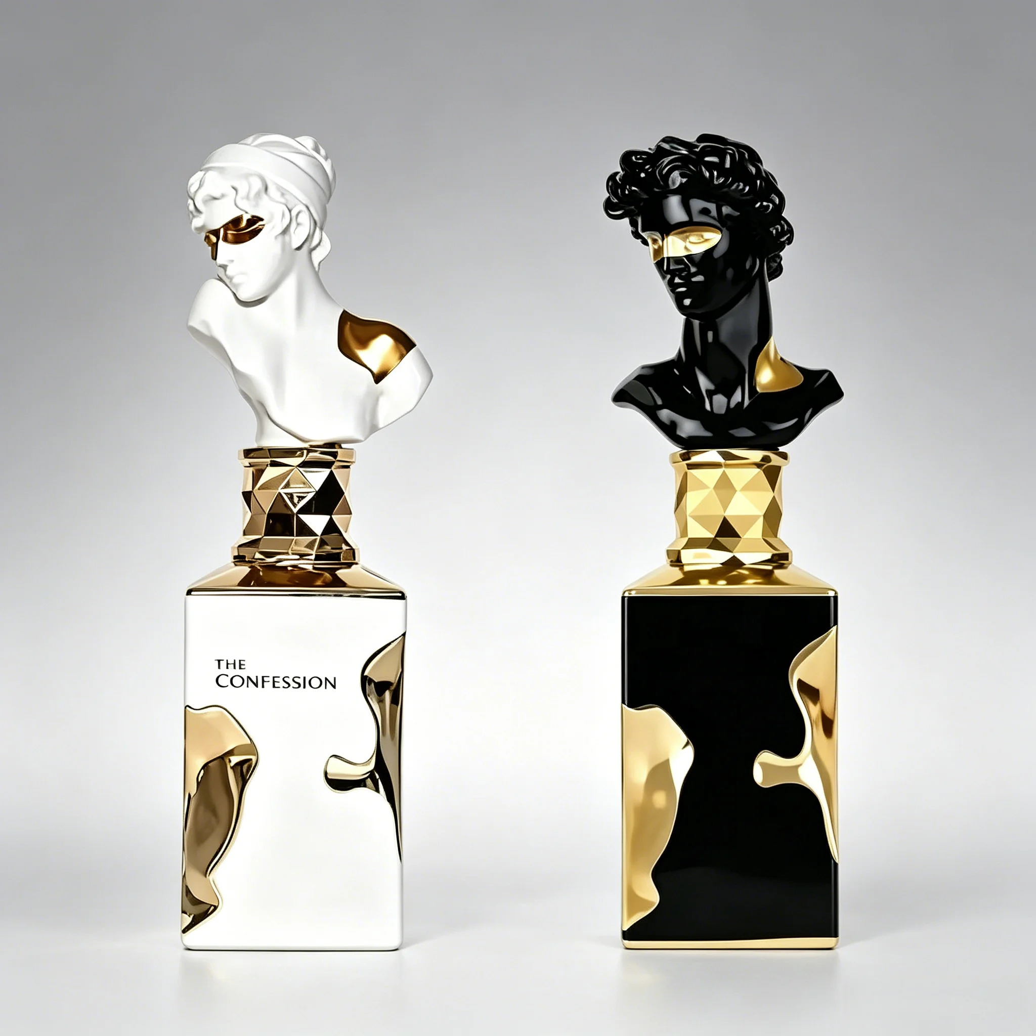 Perfume Unisex con Diseño de Cabeza Esculpida, Aroma Floral Amaderado de Larga Duración, Fragancia de Lujo en Elegante Botella, Lattafa Her Confession