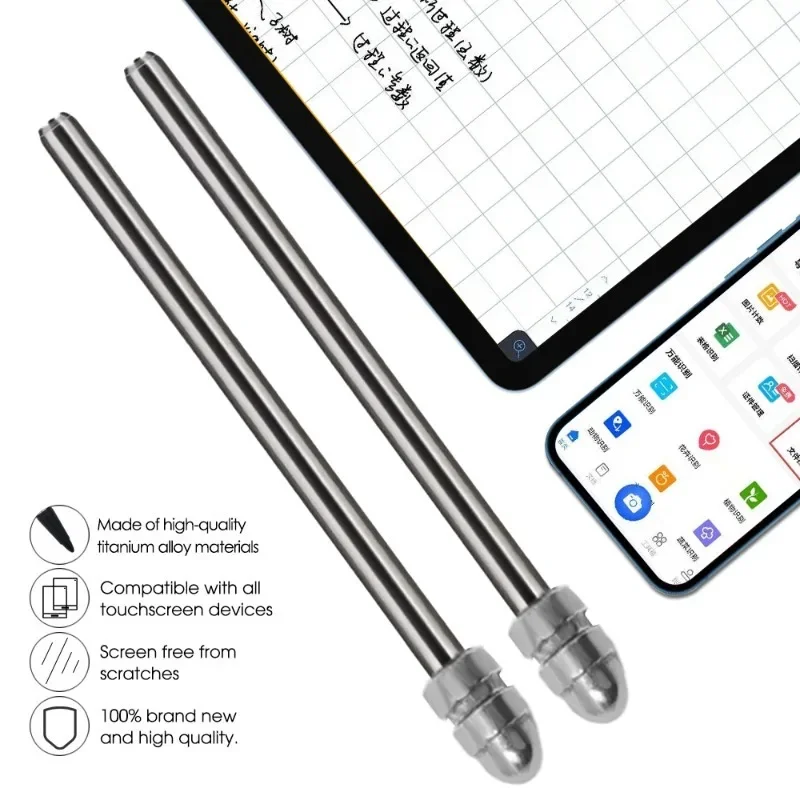 Wymienne końcówki do piór ze stopu tytanu do Samsung Galaxy S-Pen Solidne metalowe końcówki do ołówków do Samsung NOTE 10 20 S9 S9FE S8 S7