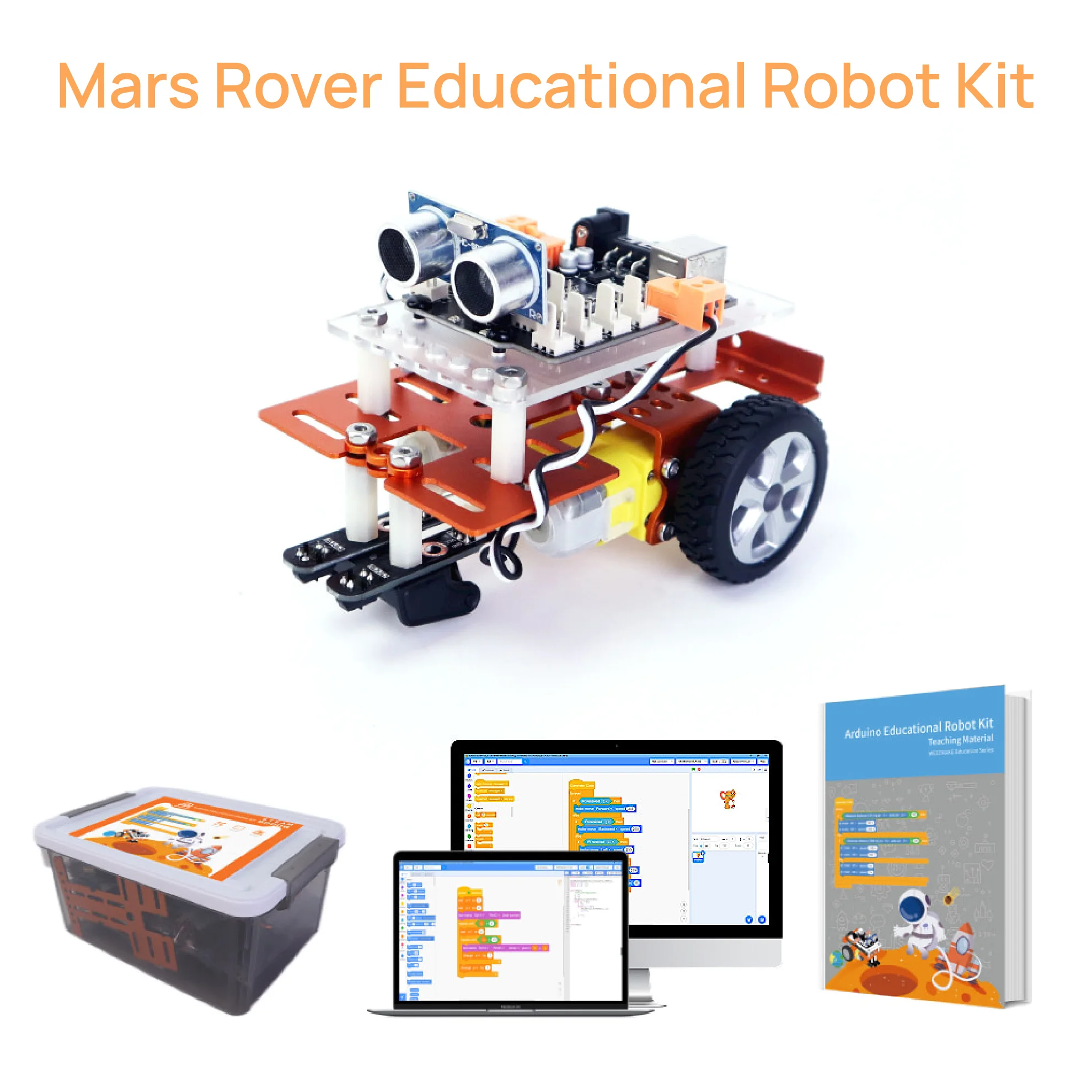 WEEEMAKE Mars Rover Educational Robot Set STEM Senior Robotics Kit Code Model 181005 Screwed Mounting China
