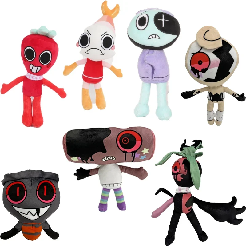 Dandy's World Plush Cute Dandy World Scrap Stuffed Horror Game Goob Pebble Plushie Soft Pillow Doll Children Gifts Doll