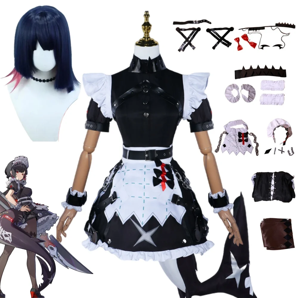 

ARPG Game Zenless Zone Zero Ellen Joe Cospaly Costume Halloween Comic Con Cosplay Set with Wig for Women