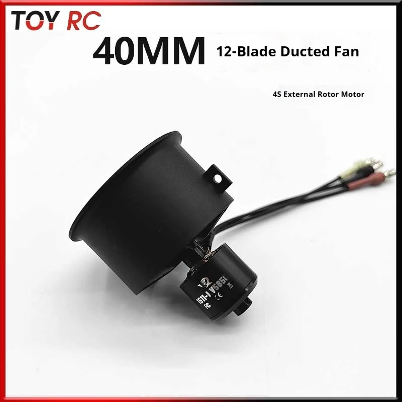 

Xunfei Model 40mm Pro 12 Blade Ducted Fan Power Set -1511-Kv5850 External Rotation For 4s Remote Control Toys Parts & Accessory