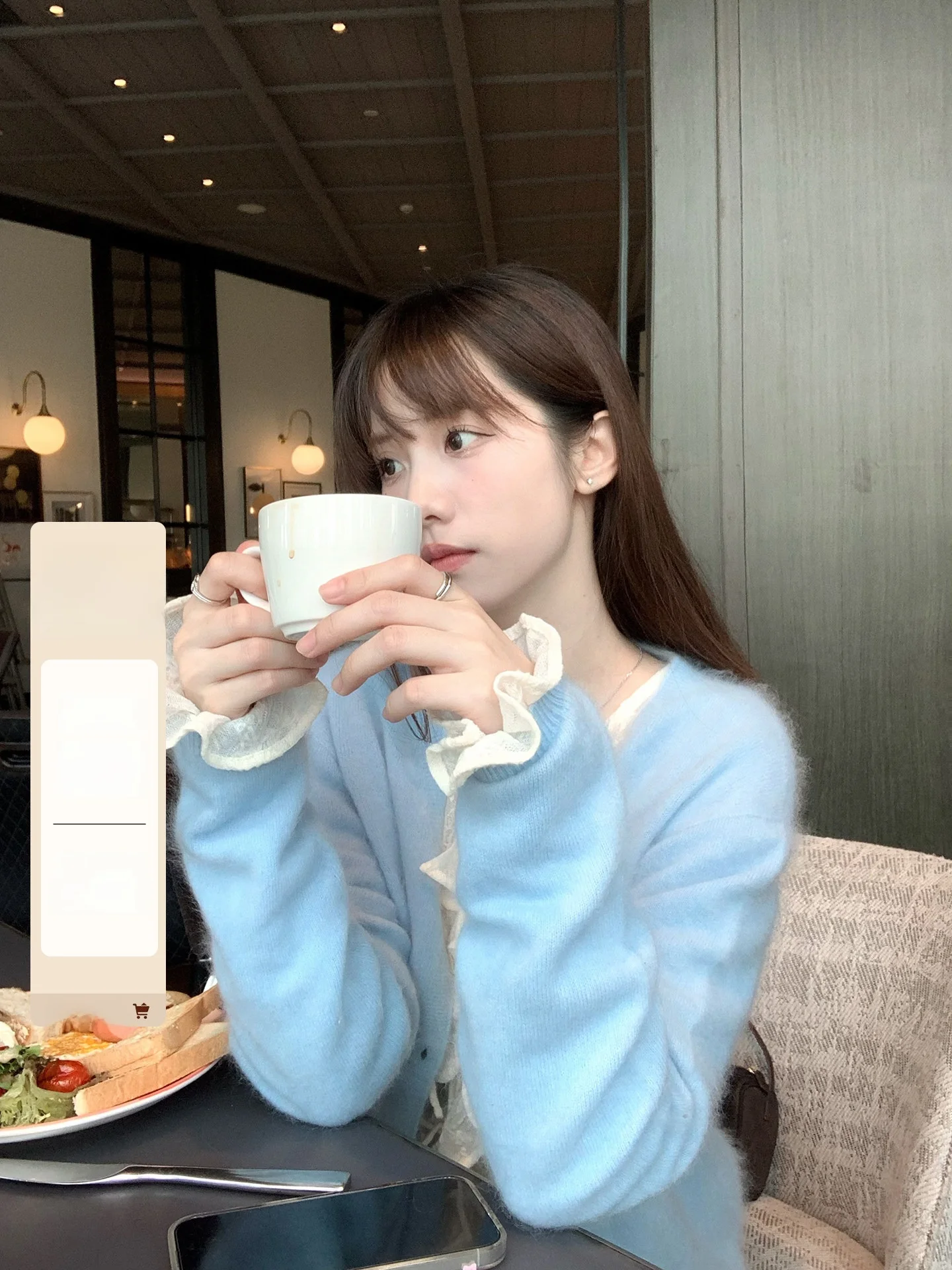 

Women's Sl One-Piece Camere V-Ne Open Cardigan Soft Skin-Friendly Versatile Sweater Jaet Long Sve Slim Fit