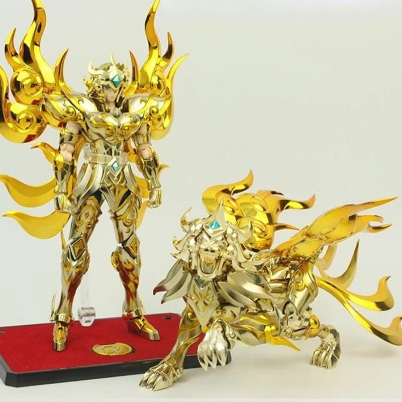 Metal Club/MC Saint Seiya Myth Cloth EX Leo/Lion Aiolia SOG/Soul of God With Totem/Object Gold Knights of Zodiac Action Figure