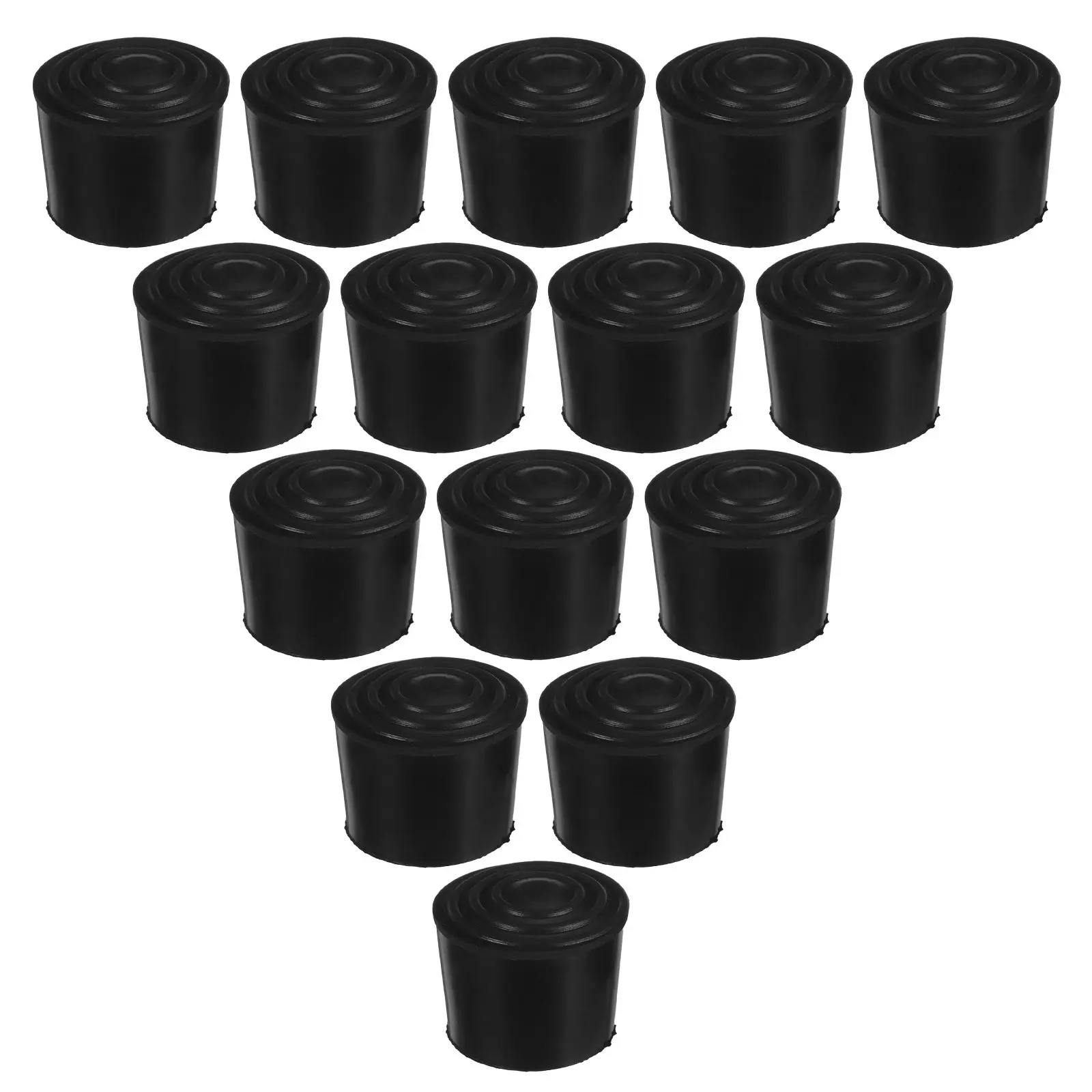 16pcs 32mm Round Rubber Furniture Leg Caps Table Chair Leg Tips Caps Floor Protectors for Hardwood Laminate Tile Surfaces
