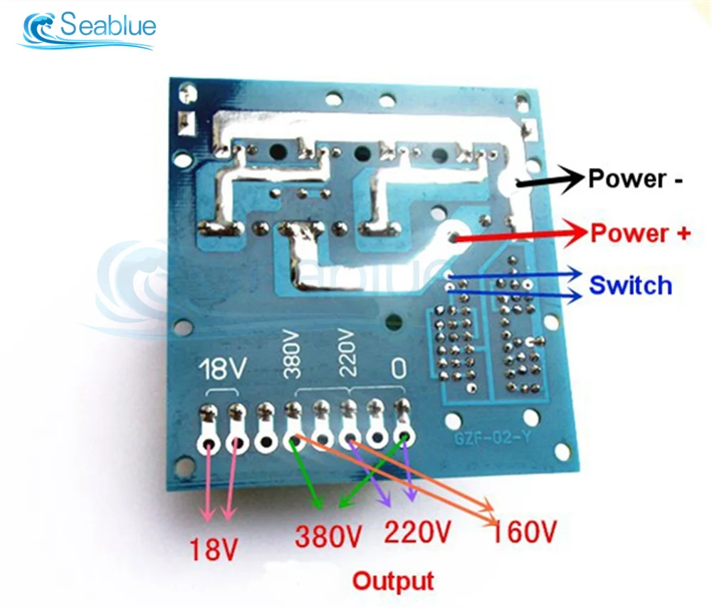 DC 12V to AC 160V 220V 380V 500W Inverter Boost Board Transformer Power Car Converter Module DIY Kit Battery Powered HighVoltage