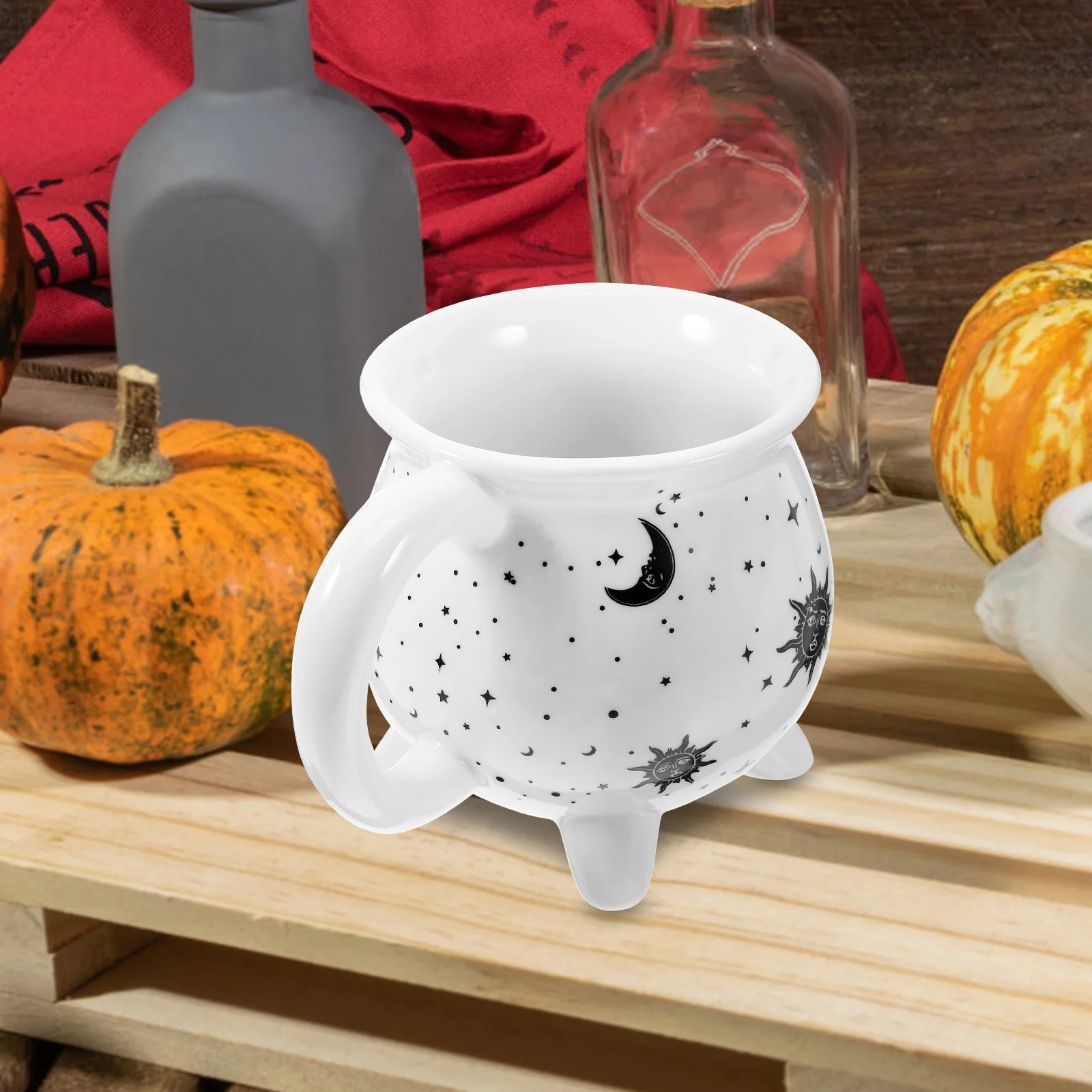 

Ceramic Drinking Mug Cup Versatile for Various Occasions Decorative Porcelain Cauldron Mug Halloween Gifts