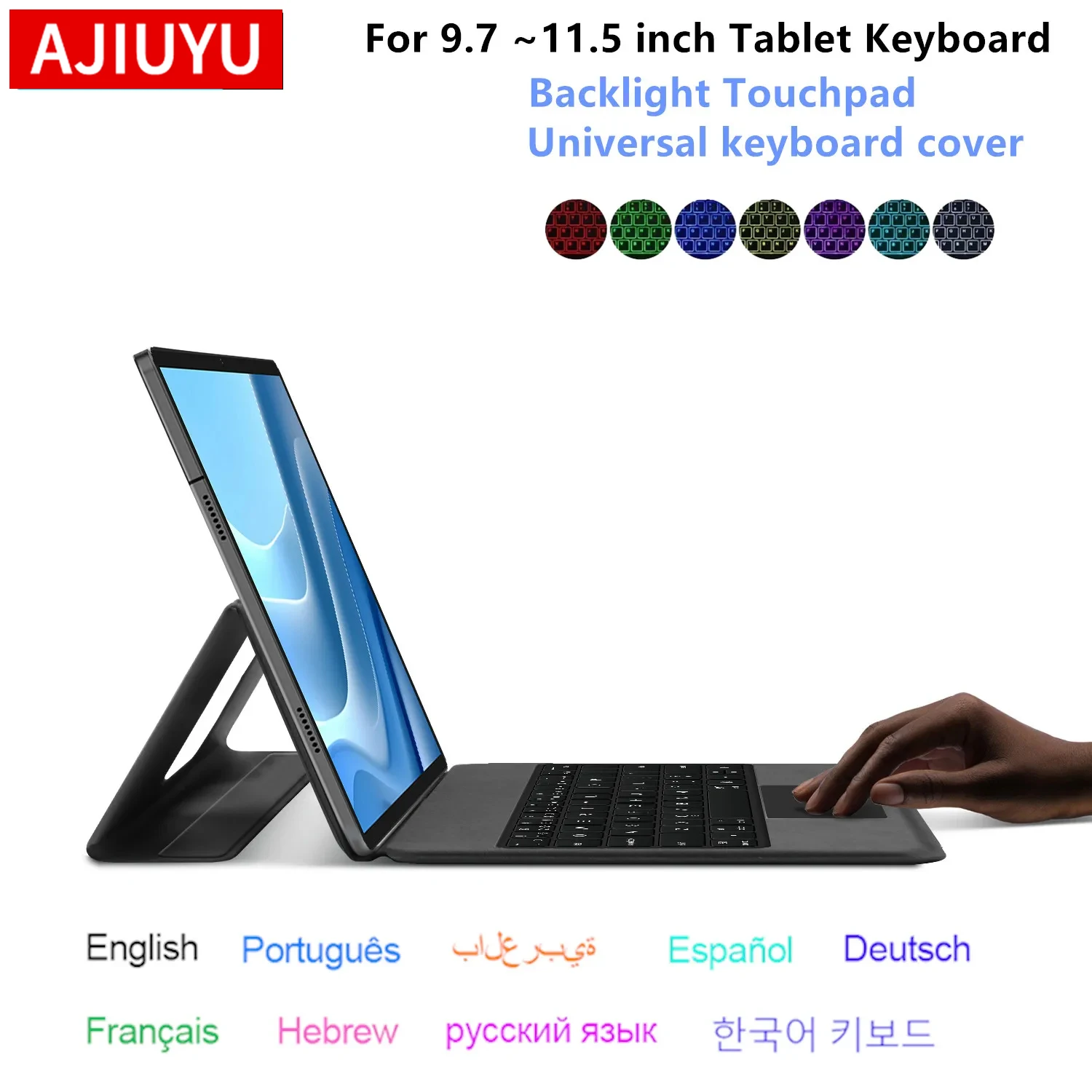 Backlight Keyboard Case For Teclast P33 P30 P30T M50 T50 Plus T50plus 10.1 11 inch Tablet Smart Touchpad Keyboard Stand Cover