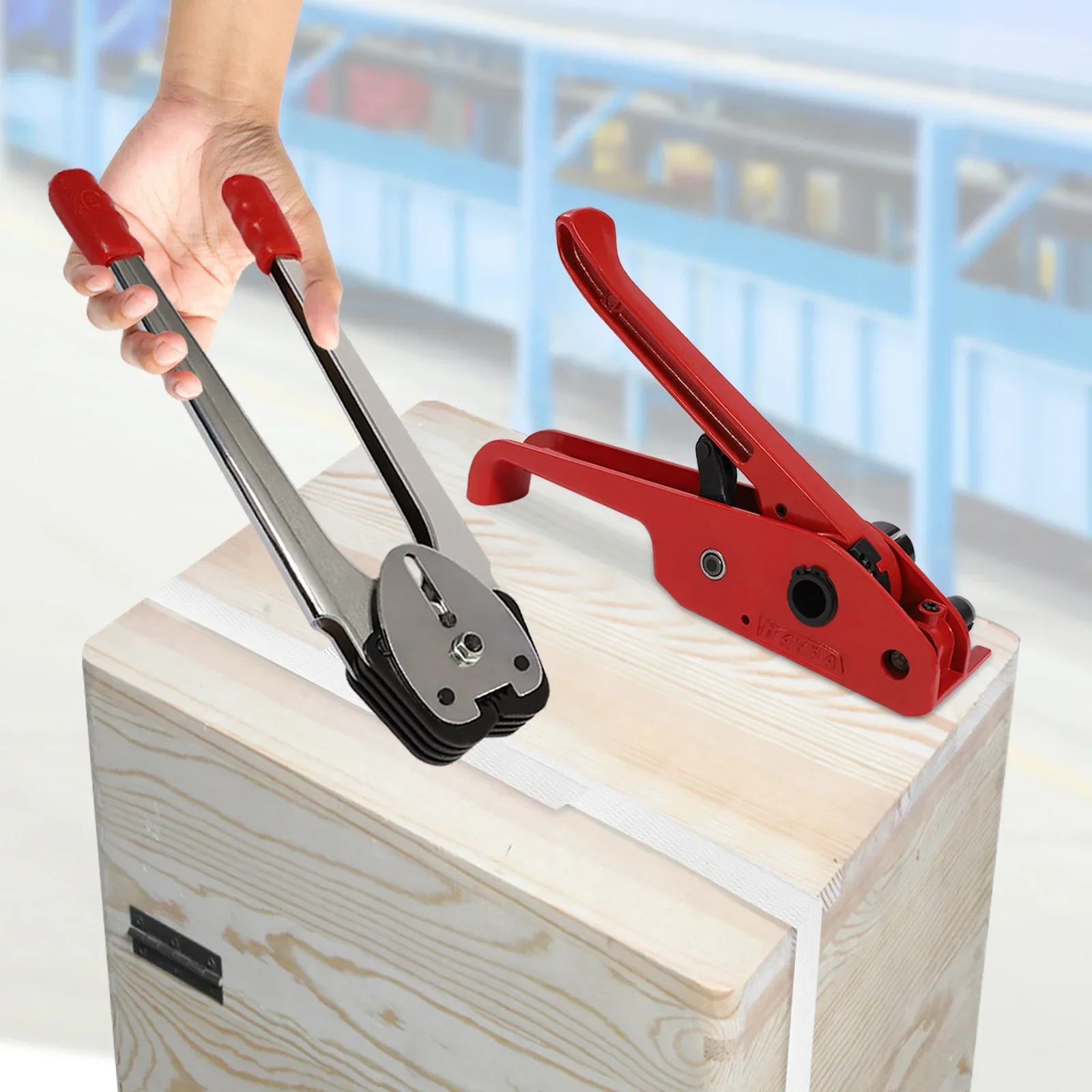 

# 12-16mm Banding Strapping Kit Strapping Tensioner Sealer Packaging Machine Tool Kit Wear-resistant Strapping Tool Rotating #