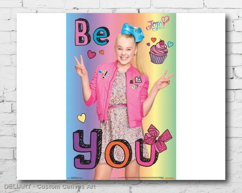 

JOJO SIWA - BE YOU Canvas Poster Custom Size Available Room Decoration Home Decor Wall Art