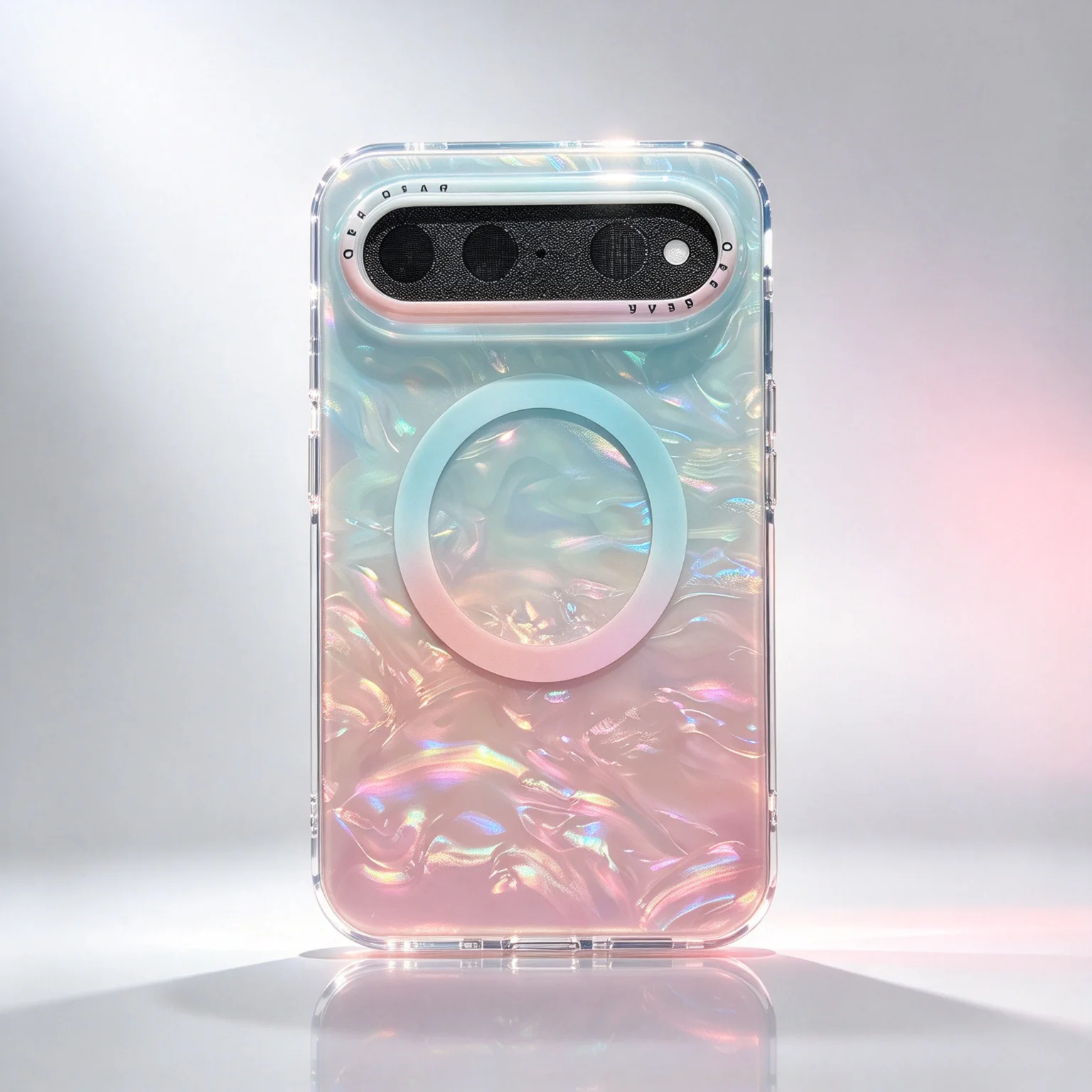 Coque de téléphone magnétique à motifs colorés, pour Huawei Pura X View à grand écran plat, anti-traces de doigts.