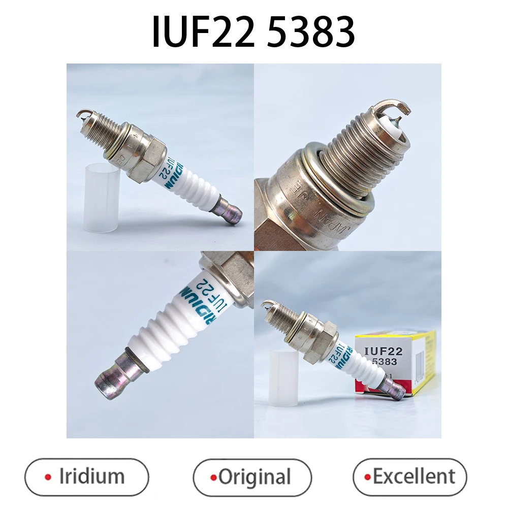 1pcs IUF22 5383 Original Iridium Spark Plug for Motorcycle Suitable for CR7HIX