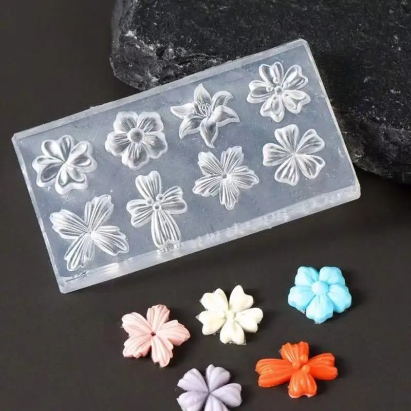 New Flower Nail Art Mold 3D Silicone Template Reusable Petal Silicone Nail Mold DIY Nail Art Decoration Nail Making Tools view 4