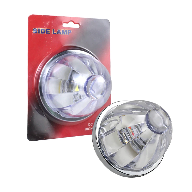 Luz LED de melancia para caminhão, luz marcadora lateral IP67 à prova d'água, lâmpada de sinal de segurança de cor dupla para veículos e navios