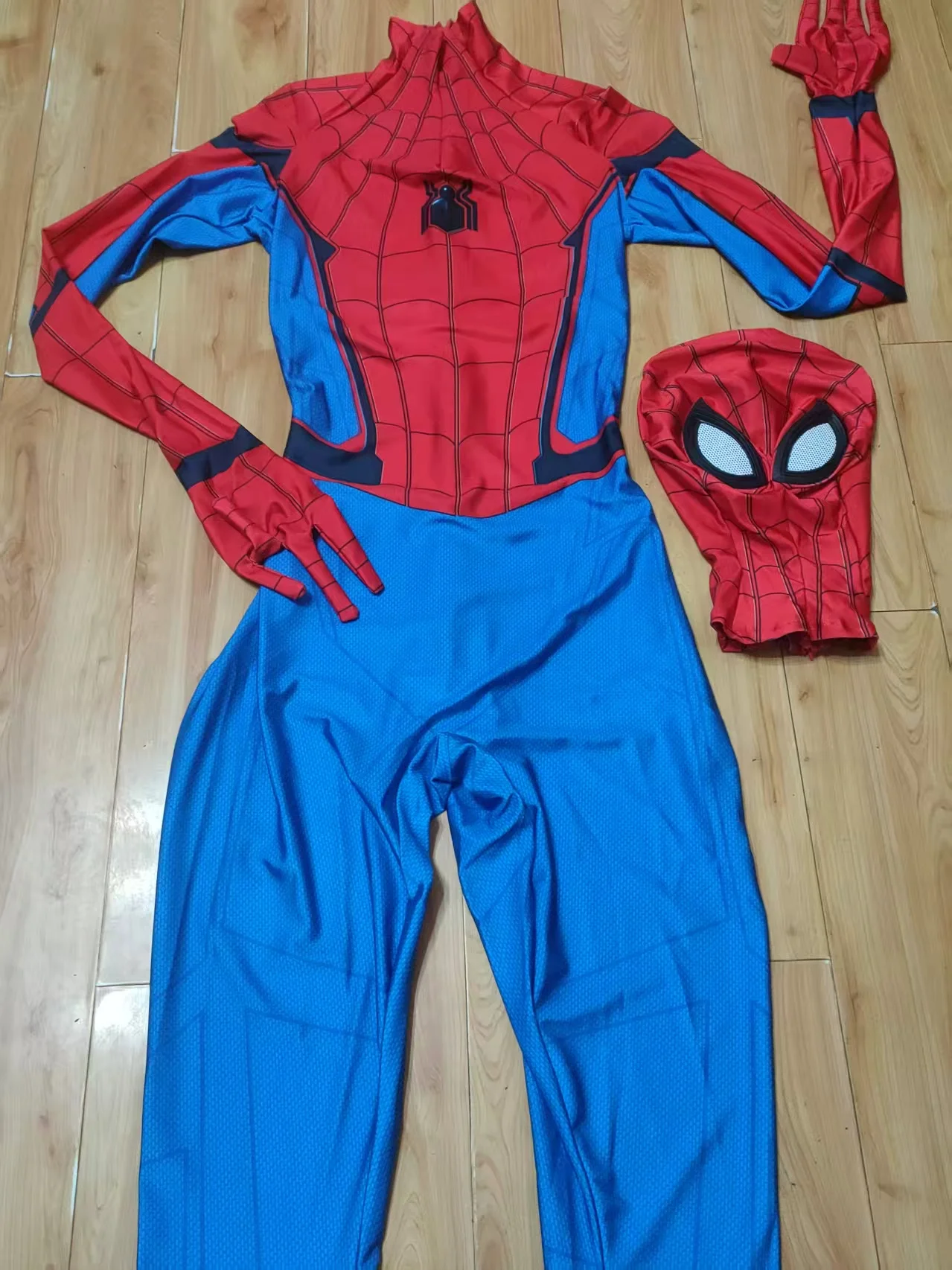 スパイダーマン コスプレ トム・ホランド ホームカミング スパイダーマン コスプレ衣装 3D
