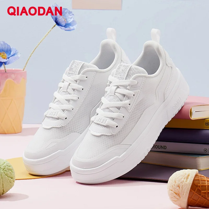 QIAODAN Sneakers for Women 2024 New Mesh Anti-Slippery Breathable Wearable Lightweight Jogging Casual Outdoor Shoes XM26220510