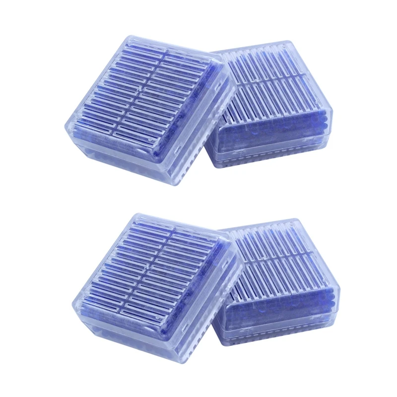 4Pcs Blue Indicating Silica Gel Desiccant Moisture For Absorb Box Reusable