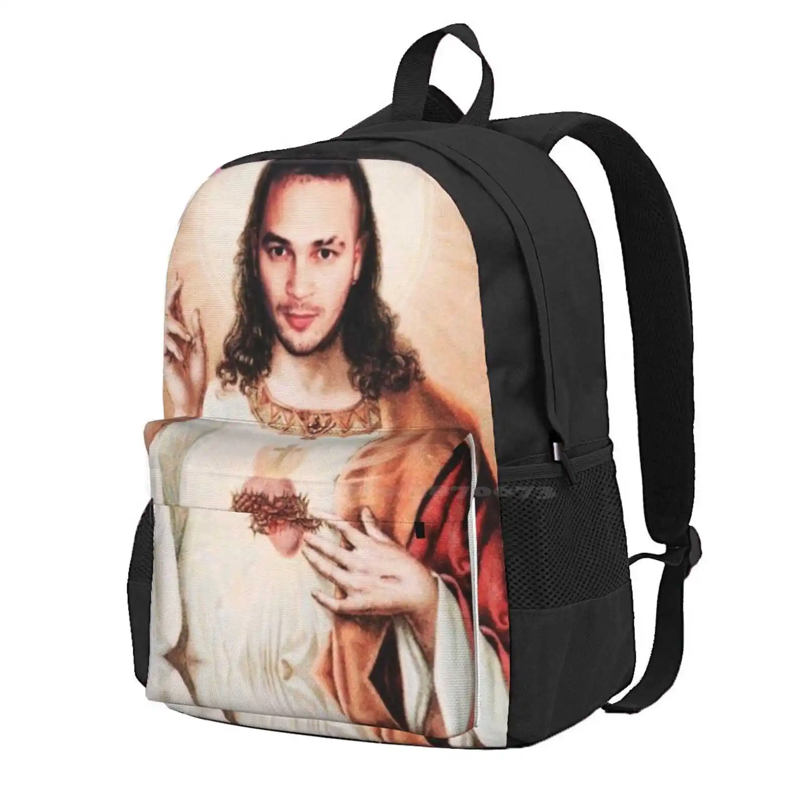 

Jul Christ Hot Sale Schoolbag Backpack Fashion Bags Jul Christ God Rapper Marseille 2Bras2Jambes Gold And Platinum St Jean Of