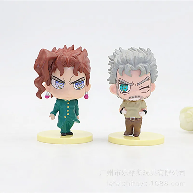 7Pcs JOJO's Bizarre Adventure Golden Wind Assassin Hand Model Doll Machine Gacha Doll Ornament Boy Birthday Gift