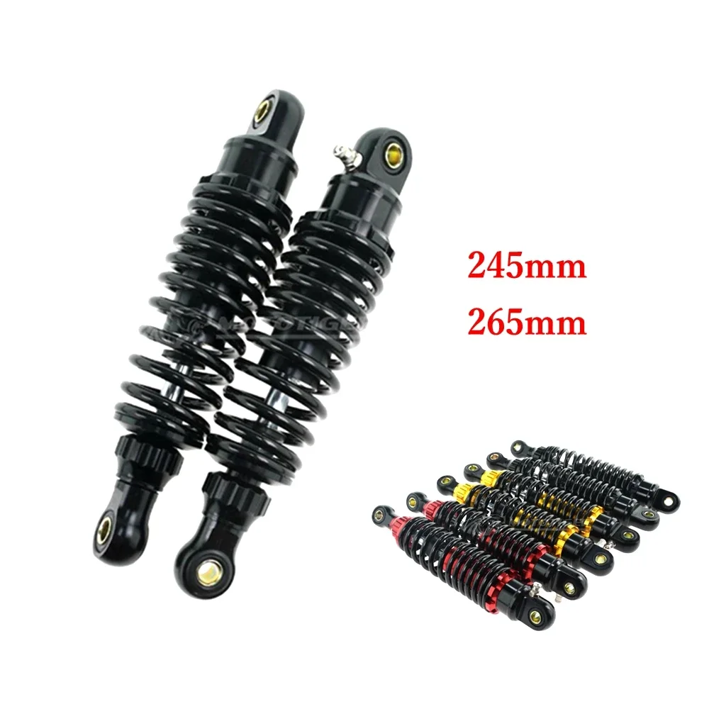 

Universal 245/265mm Motorcycle Damping Rear Shock Absorber For Honda Kawasaki Suzuki Yamaha RSZ Niu U1/U+/MQIS E-Scooter Modify