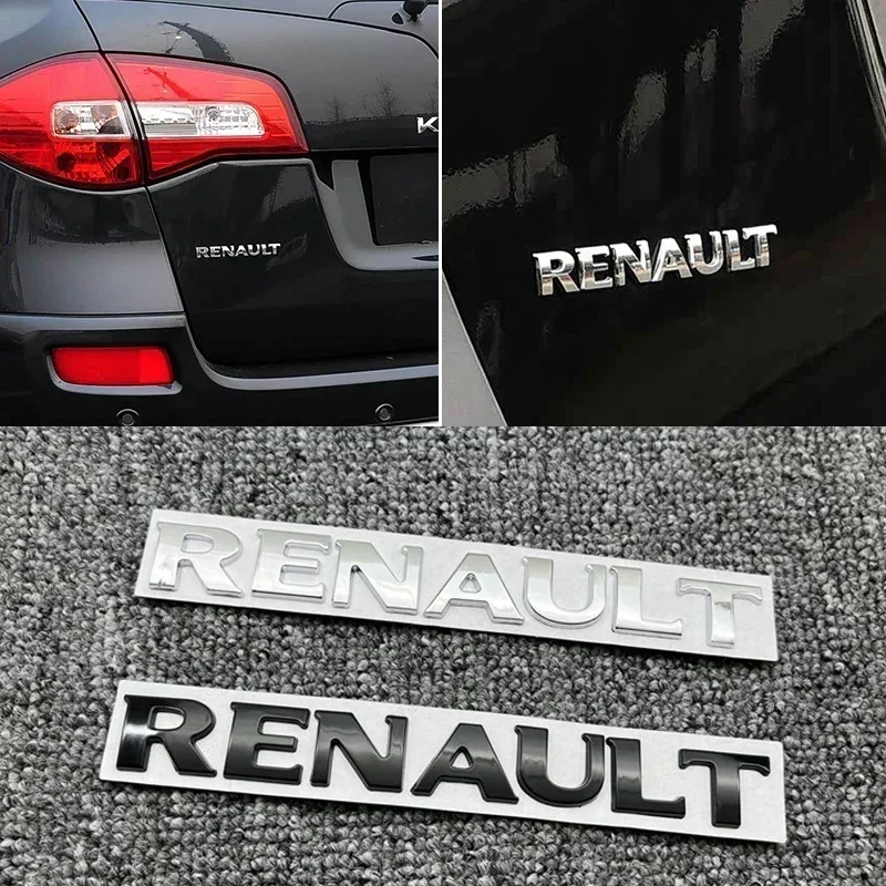 Emblema 3D ABS para Maletero Trasero de Coche, Adhesivo para Renault Megane 2, Duster, Logan, Captur, Clio, Laguna, Fluence, Kadjar, Accesorios