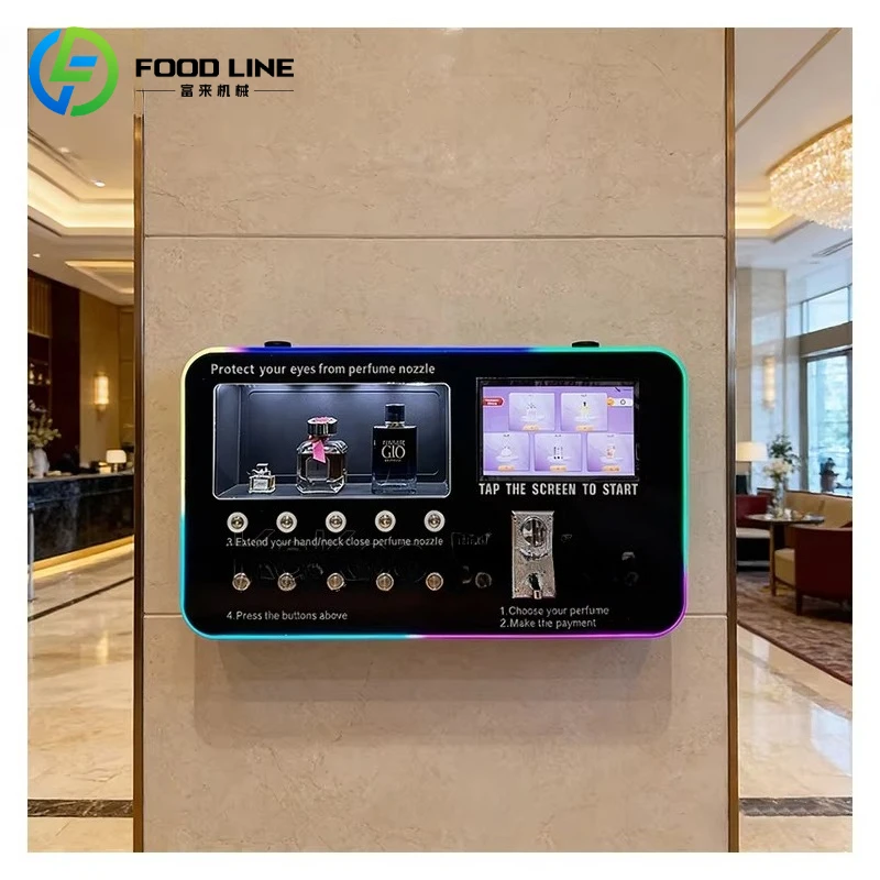 Customized Automatic Perfume Spraying Vending Machine with Multiple Payment Method Suitable for Commercial Areas