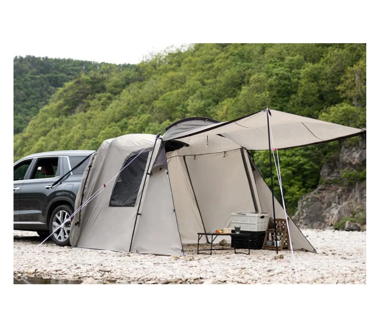 

2026 Hot Sale Car Extended Camping Tent Car Rear Tent Professional Car Tail Tent