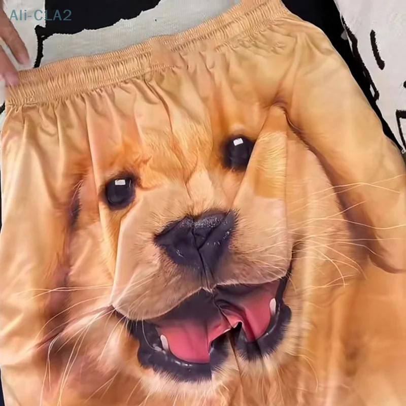 

Summer Fashion New Animal Dog Pattern Funny Loose Home Casual Beach Shorts