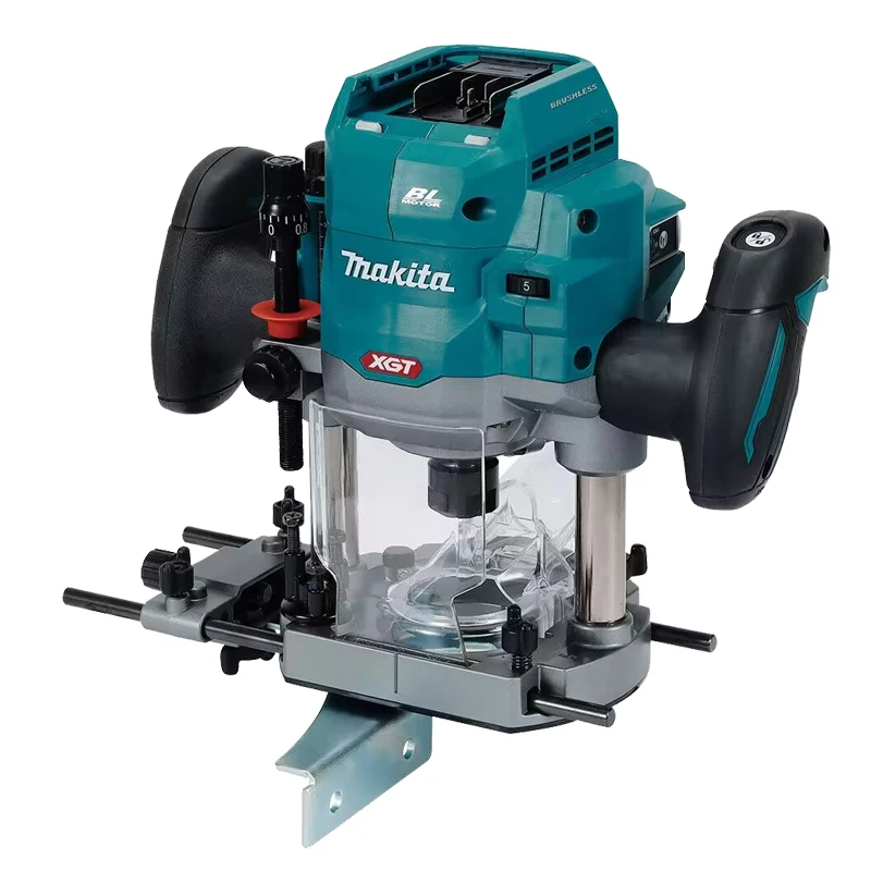 Makita RP001G Wood Router 40V Max Cordless 1/2in Rechargeable Polishing Machine High Power Carpentry Trimming Machine