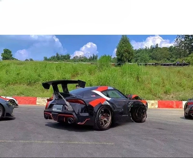 

For Toyota SupraA90 A91 Bull Demon King VRS Carbon Fiber Tail Body Kit Accessories Fixed Wind Wing