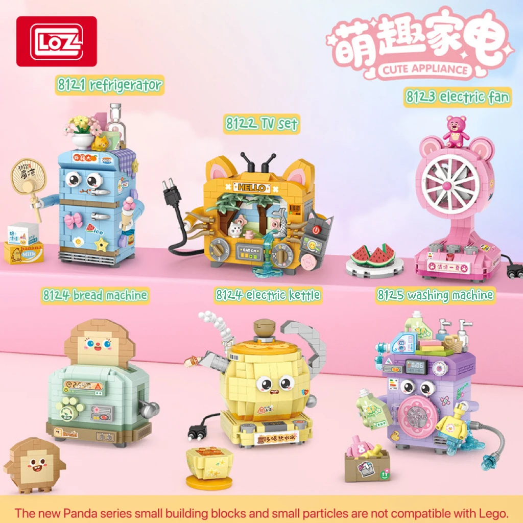 LOZ Cute Fun Electrical Micro Particle Assembly Building Blocks For Children's Toys, TV Sets, Washing Machine Accessories