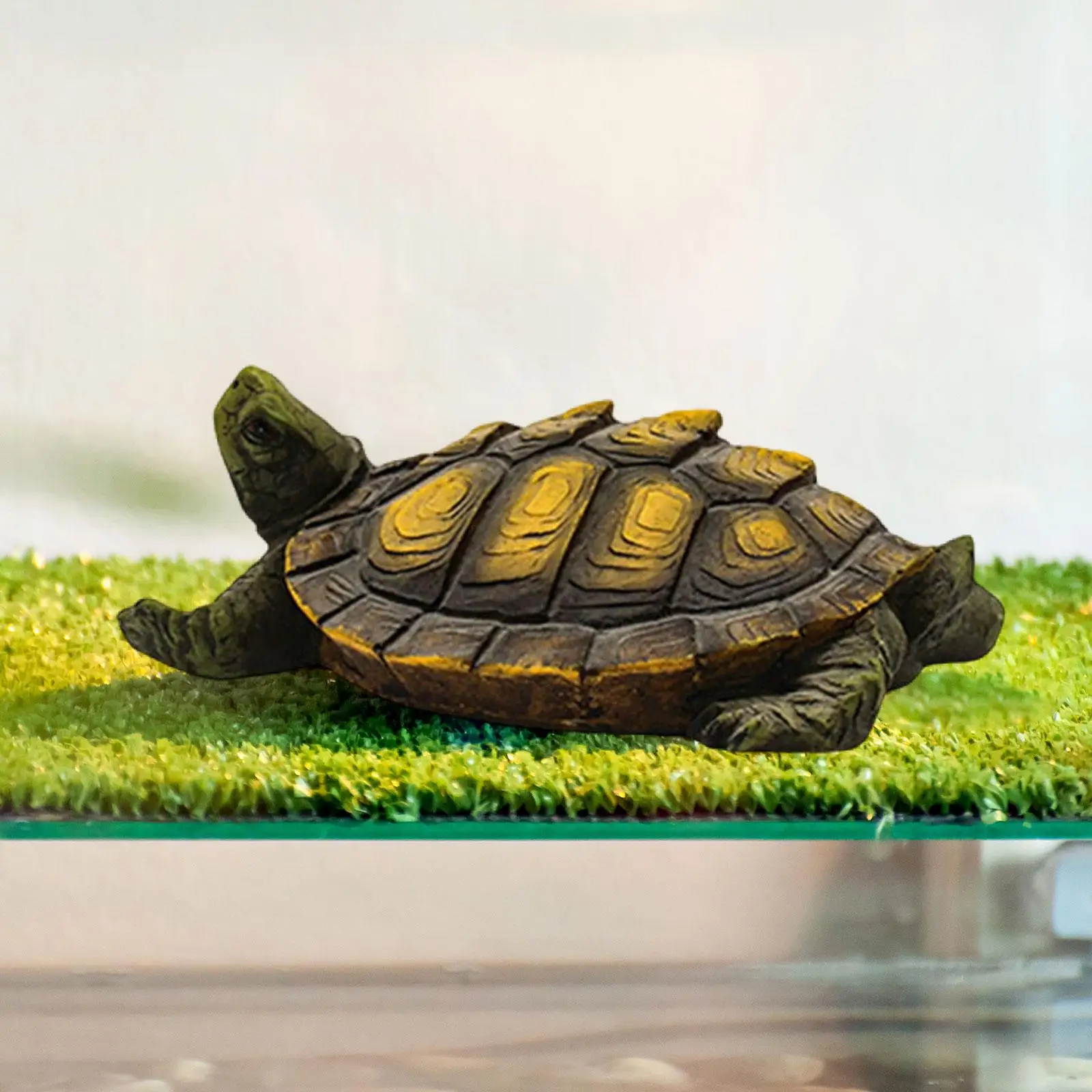 

Turtle Statue Outdoor Animal Sculpture Craft Lifelike Weatherproof Resin Turtle
